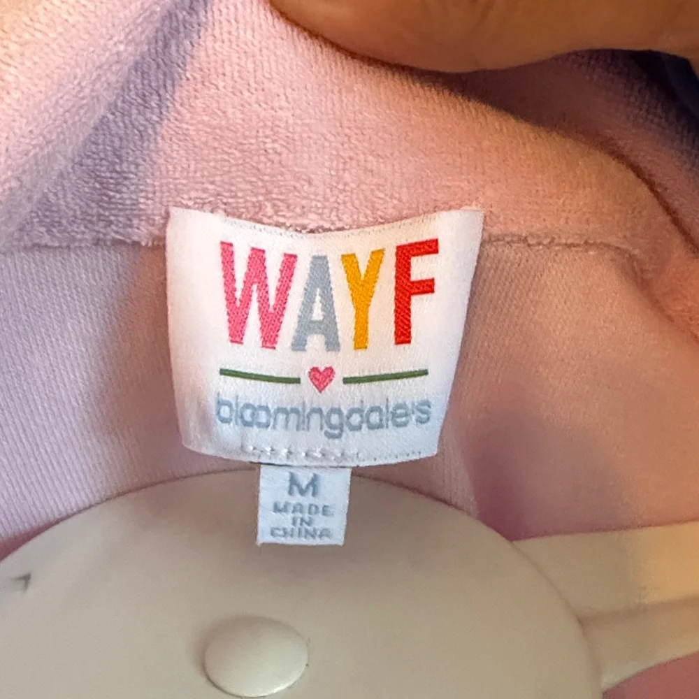 Wayf Pink Terry polo mini dress-worn‎ about 3 times
